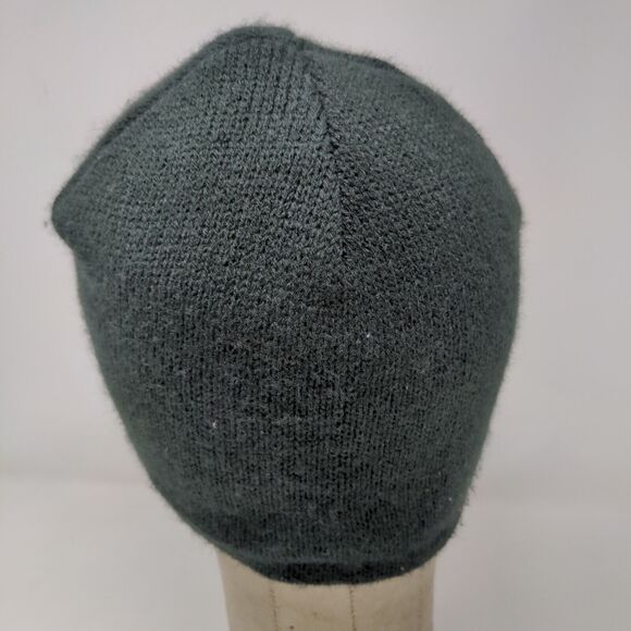 Unbranded Men's Knit Beanie Hat Cap Black Mono Sol Embroidered Logo - Picture 7 of 10